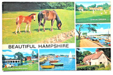 1985  HAMPSHIRE, NEW FOREST scenic views,  used, p/mk Bournemouth  SALMON 156001