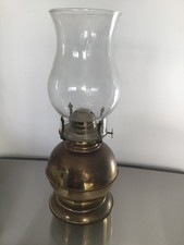 Vintage brass base and glass