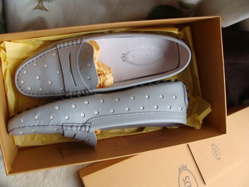 Tods grey leather pumps - ,
