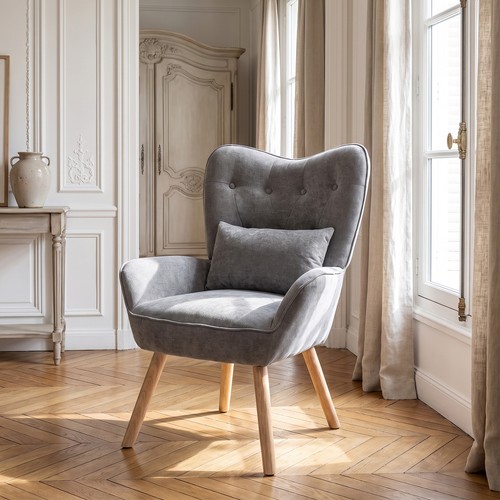Chenille armchair accent - armchair,