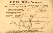 1918 Plan of Attack Zeebrugge RPPC Postcards 1 - 16 (missing No. 6) Real Photo N