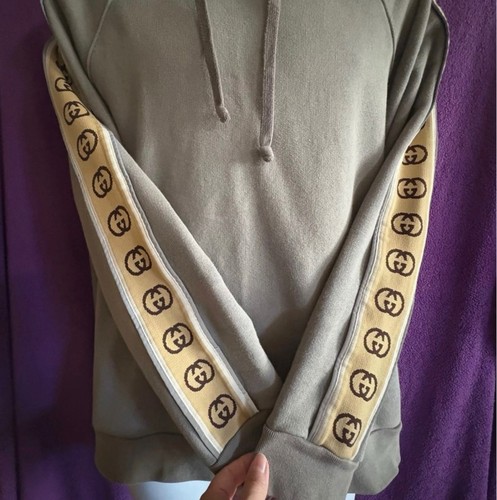 Gucci men tape hoodie - gg,