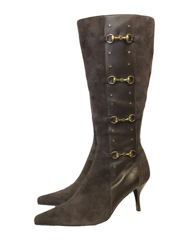 Capollini brown suede - brown, with
