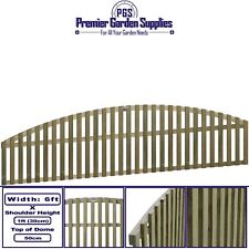 6ft x 1ft Premier Florence Arch Top Vertical Style Trellis Panel Fence Topper