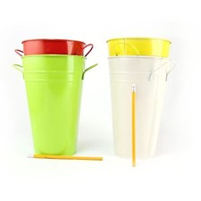 Tall 17x25.5x11cm Bucket with Ear Handles.  Mini Planter Sweet Tree Pails