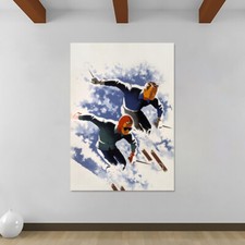 Vintage Ski Sport Wall Art by