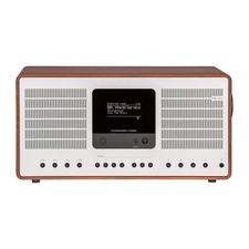 REVO SUPERCONNECT STEREO DAB+ FM DIGITAL INTERNET RADIO BLUETOOTH WALNUT/SILVER