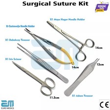 Dental Surgical Holder Forceps Laboratory Instruments Surgery Kit Needle