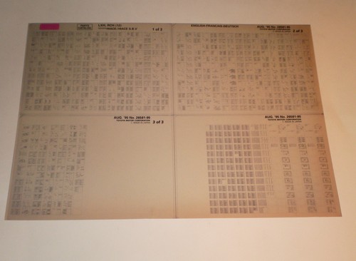 Microfiche spare parts catalog - microfiche,