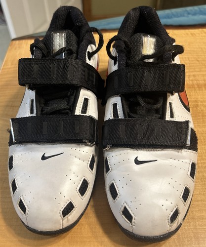 Nike romaleos white - nike, white/red