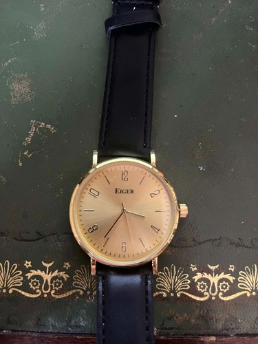 Eiger black leather - black,