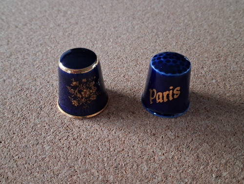 Blue limoges china - x,