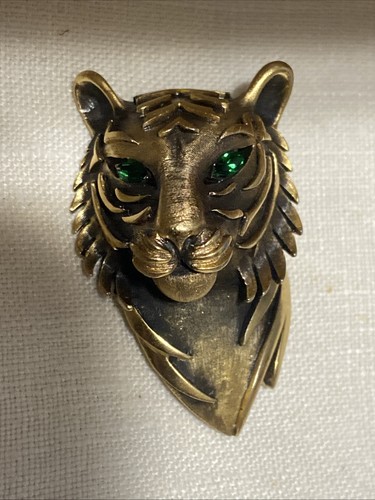 Crown trifari tiger head with - trifari,