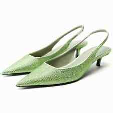 Zara Rhinestone Jewelled Slingback Kitten Heel Shoe - SOLD OUT