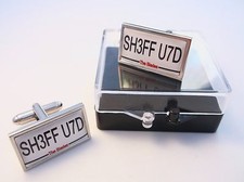 SHEFFIELD UTD UNITED NUMBER PLATE STYLE BADGE MENS CUFFLINKS CUFF LINKS GIFT