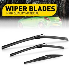 For Vauxhall Corsa D 2006 - 2014 Front Rear WindScreen 26" 16" 12" Wiper Blades