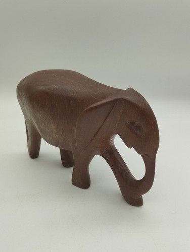 Wooden elephant statue - elephant, hand