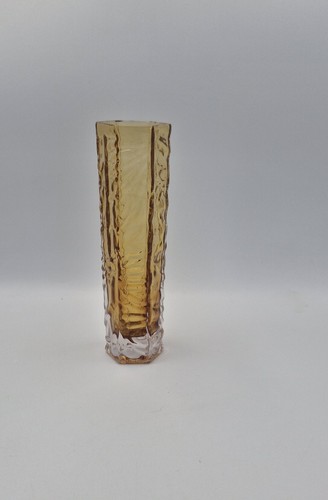 Vintage textured amber - textured, glass