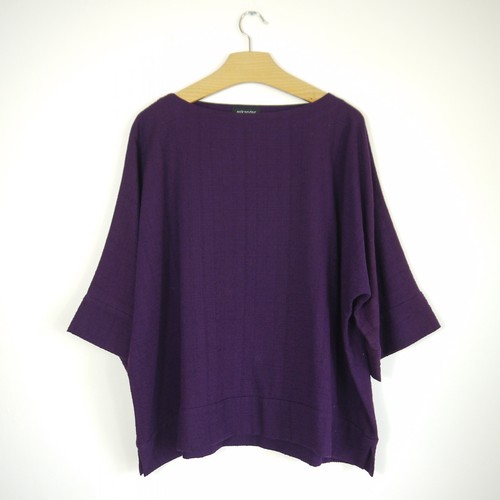 Eskandar purple top cotton - purple,