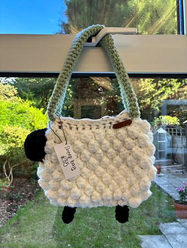 Handmade crochet sheep - handmade,