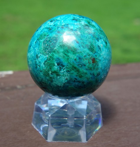 Chrysocolla stone sphere sweet - chrysocolla,