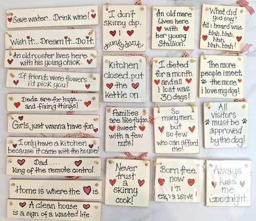 Wooden plaques novelty comedy - plaques,