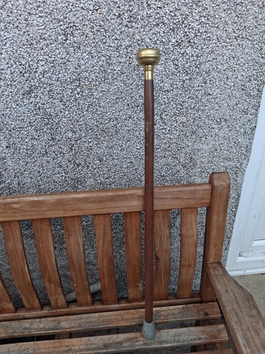 Brass handle swagger cane - brass,