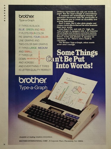 Brother typewriter plotter pie - brother,