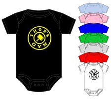 MARVEL AVENGERS THOR BABY GROW SUPERHERO BABY VEST ASST COLOURS 0-18 MONTHS NEW