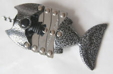 Scarce Textured Lazy Fish Corkscrew / Bottle Opener - Made in England