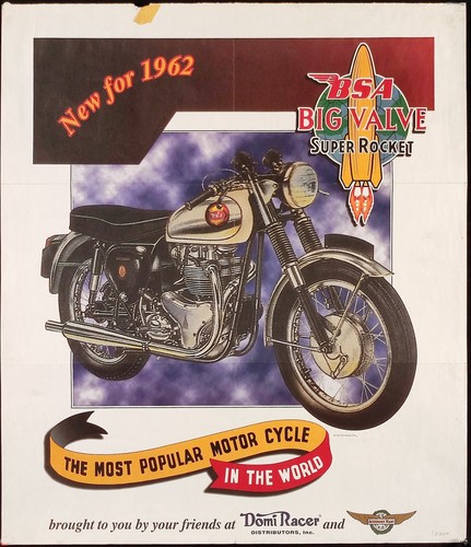 1962 bsa super rocket - super, poster