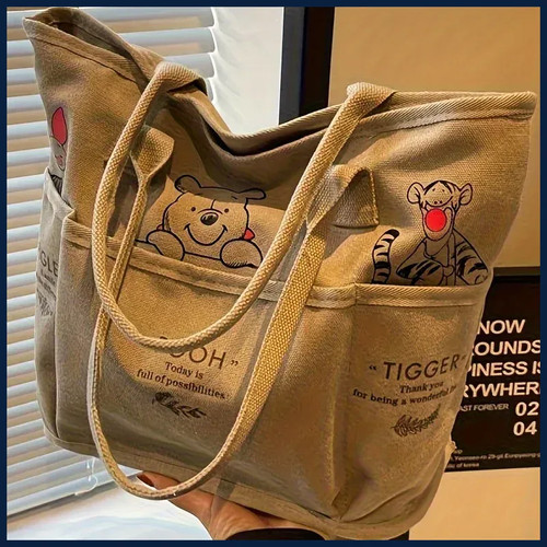 Winnie the pooh printed canvas - winnie,