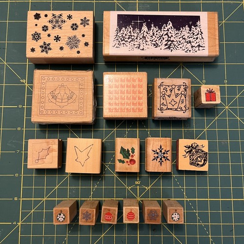 Large bundle xmas wooden - large, of