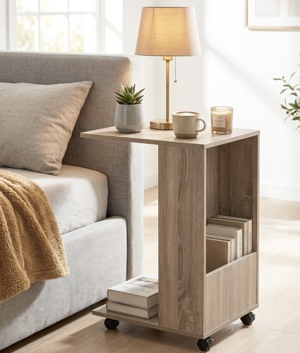 Shaped side end table - side,