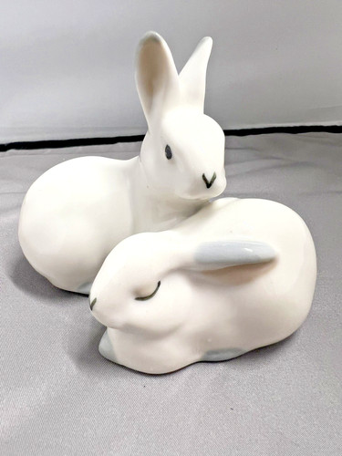 Pair rabbits figurine - pair, of