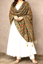 Heavy Embroidered Mehndi Color