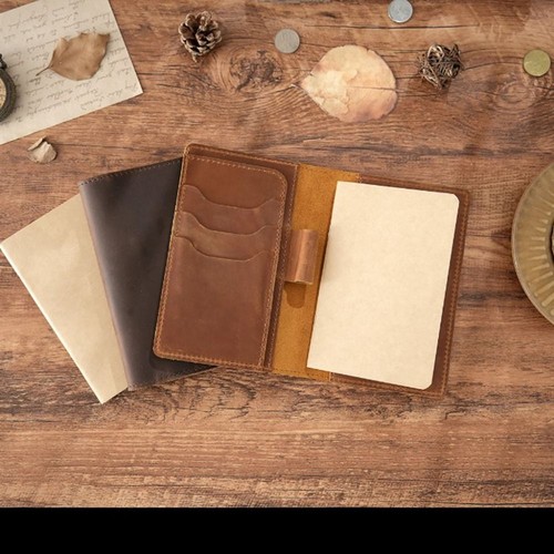 Handcrafted leather journal - handcrafted,
