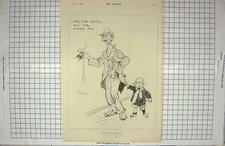 Original Old Antique Print