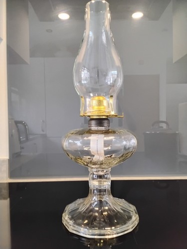 Vintage glass paraffin oil - vintage,