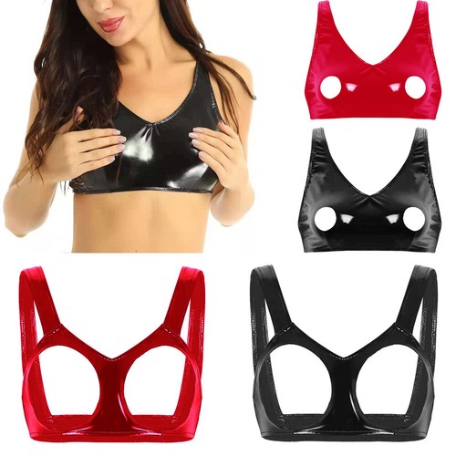 Women cupless bra pvc - women,
