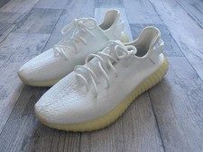 adidas Men's Yeezy Boost 350v2 Cream White Sneakers Cp9366  Uk Size 9.5  VGC