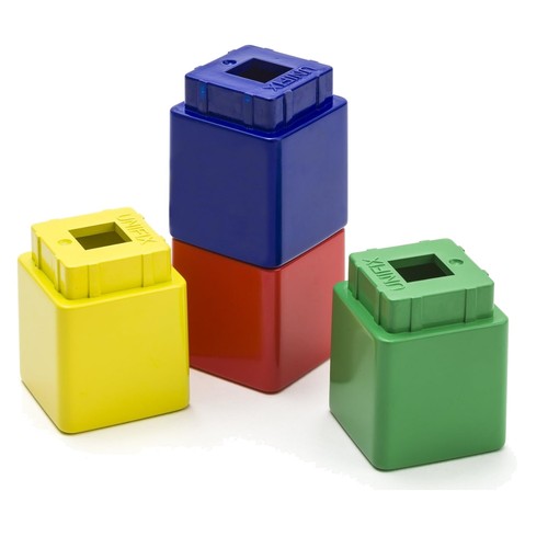 Colorful jumbo unifix cubes - colorful,