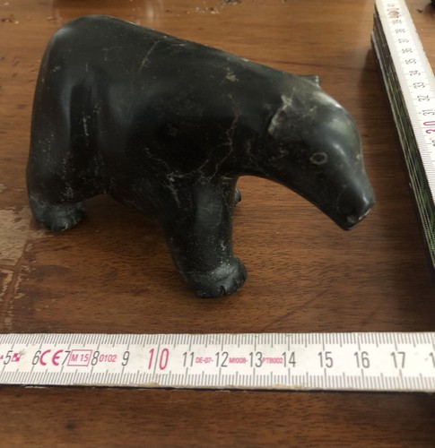 Soapstone carving bear - carving, of
