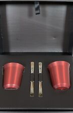 2 x Nespresso Pixie Collection Lungo Metal Coffee Capsule Cups