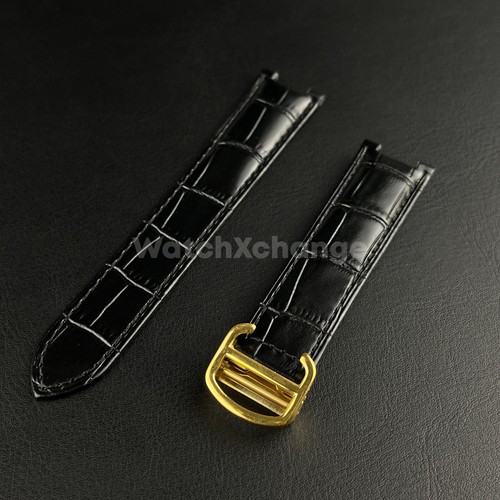 20mm black genuine leather - 20mm,