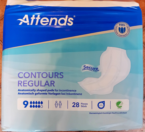 Attends contours regular - regular, 9