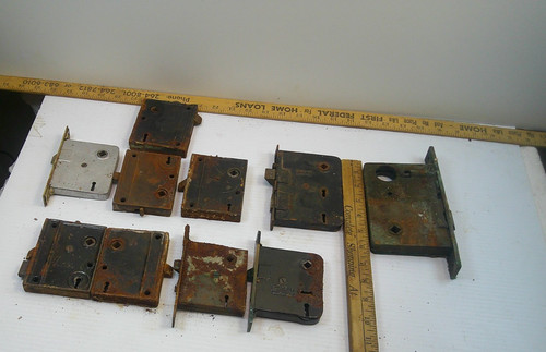 Lot vintage metal door - lot,