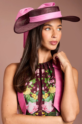Coast burgundy fascinator - coast,