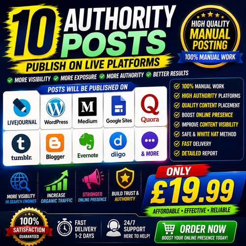 Publish 10 authority - 🔥,