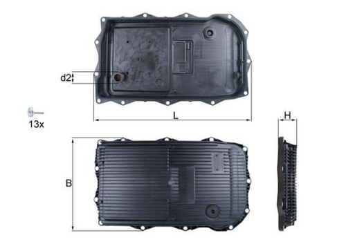 Mahle hx184kit oil sump - mahle,